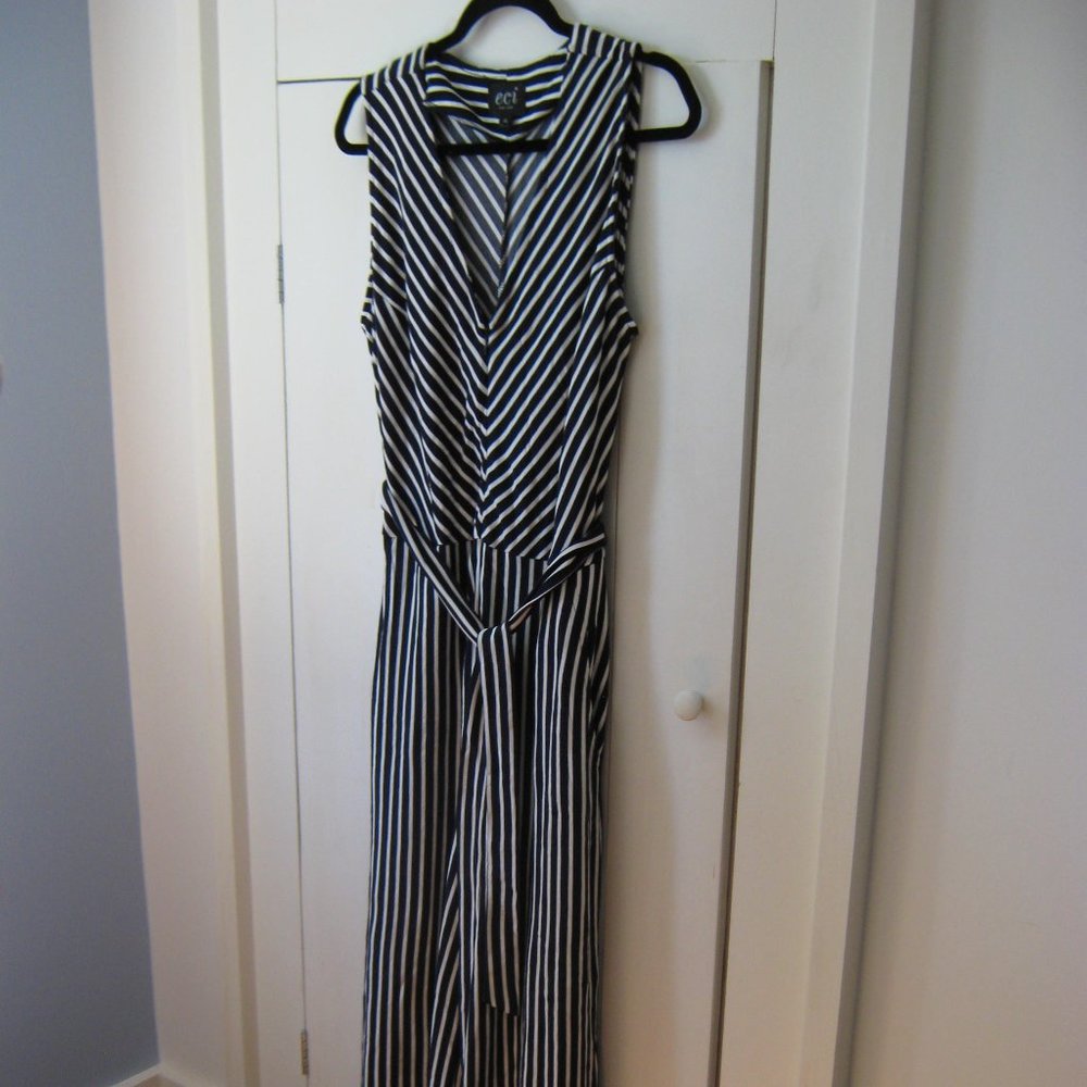 Classy Striped ECI Wide Legged Jumpsuit